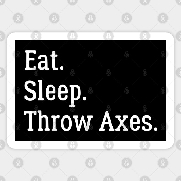 Axe Throwing Sticker by HobbyAndArt